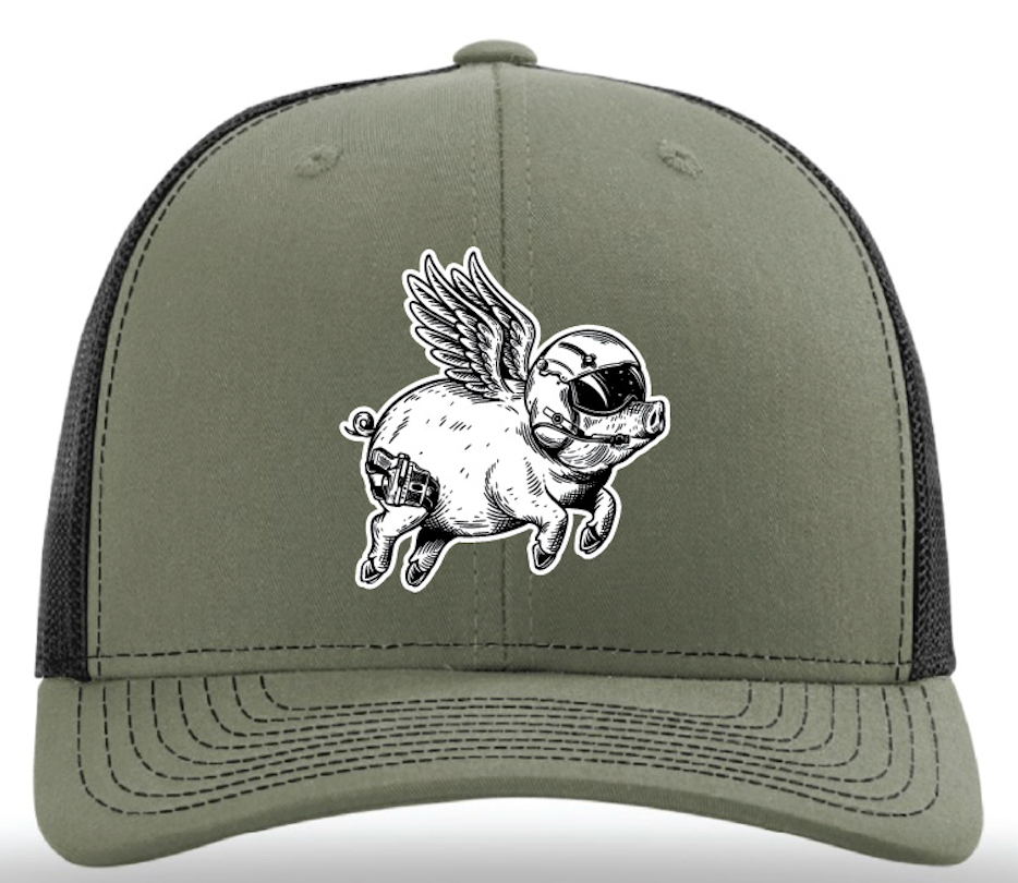 World Famous Flying CowPig Trucker Hat