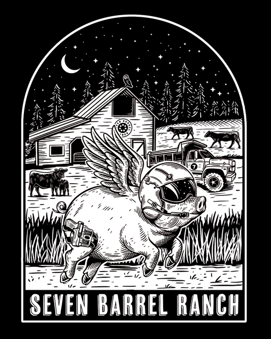 World Famous Flying CowPig Decal