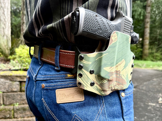 Lined and Stitched Gun Belt